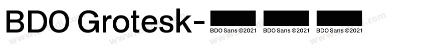 BDO Grotesk字体转换